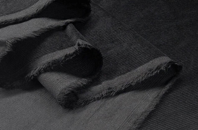 Вельвет 100% хлопок, черный, 140 см 3