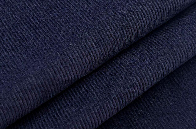Вельвет 100% хлопок, темно-синий, 140 см 2