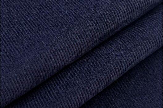 Вельвет 100% хлопок, темно-синий, 140 см