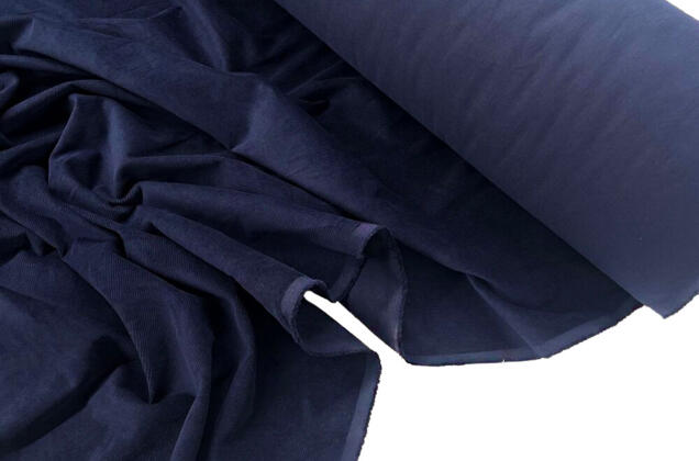 Вельвет 100% хлопок, темно-синий, 140 см 3