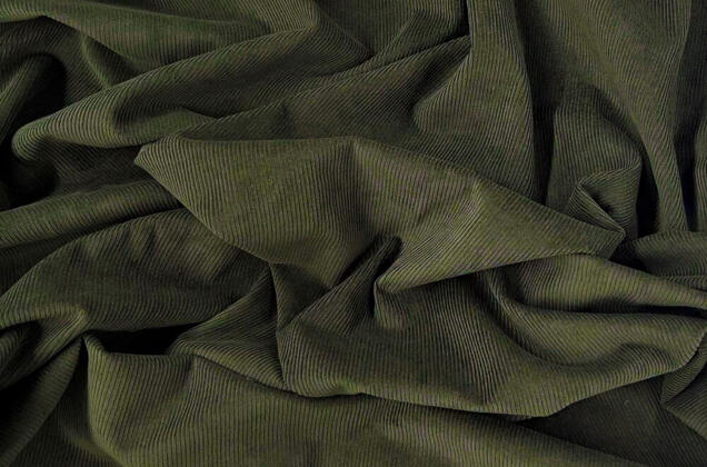 Вельвет 100% хлопок, темно-зеленый, 140 см