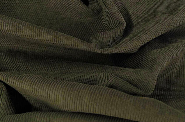 Вельвет 100% хлопок, темно-зеленый, 140 см 1
