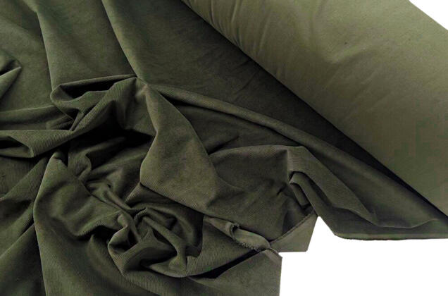 Вельвет 100% хлопок, темно-зеленый, 140 см 4