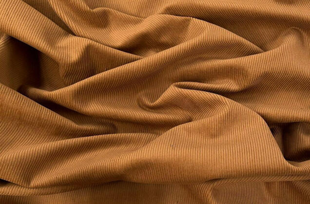 Вельвет 100% хлопок, рыжий, 140 см