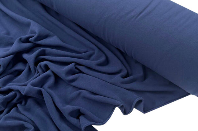 Флис двусторонний, темно-синий (F330) 1