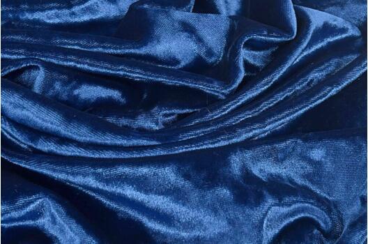 Бархат крэш (мрамор), синий