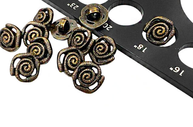 Пуговица пластиковая на ножке LA1707, бронза, 11.5 мм