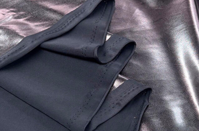 Парча стрейч, темное серебро с розовым подтоном, 170 гр 4