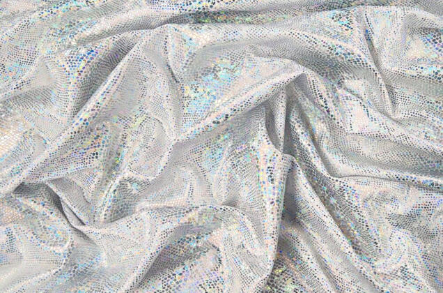 Голограмма диско на масле, белый 1