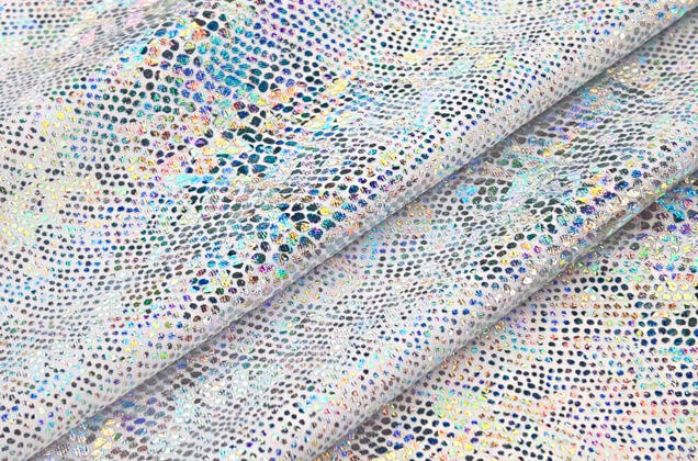 Голограмма диско на масле, белый 2