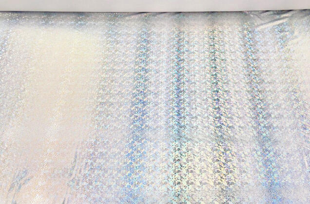 Голограмма диско на масле, белый 3