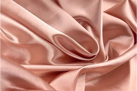 Атлас стрейч, пудрово-персиковый