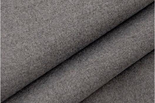 Пальтовая ткань с вискозой, меланж темно-серый