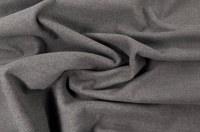 Пальтовая ткань с вискозой, меланж темно-серый 3