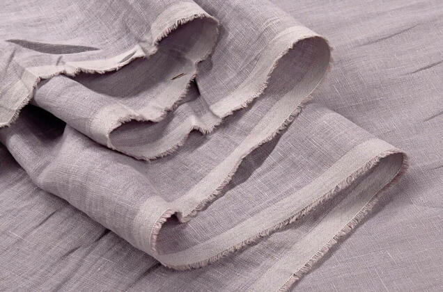 Лен сорочечный с эффектом мятости 2С64 (130), пыльно-сиреневый 3