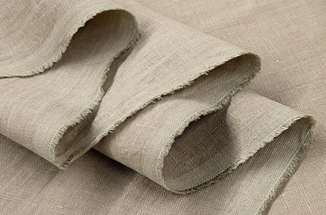 Лен костюмный c эффектом мятости 4С33 (394), натуральный 4