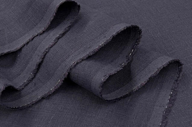 Лен костюмный c эффектом мятости 4С33 (1381), фуме 3