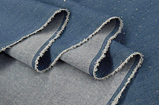 Джинс в стразы, синий меланж (С1) 5