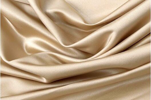 Свадебный сатин (прокатный атлас), светлое золото, Китай