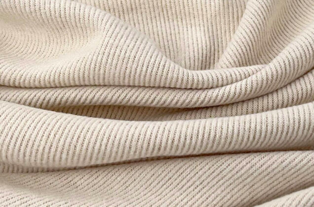 Трикотаж с вискозой ворсовый, пастельно-бежевый (308) 6