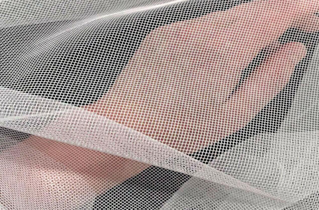 Тюль сетка Rozabella с утяжелителем, иссиня-белая, 310 см, Турция 2