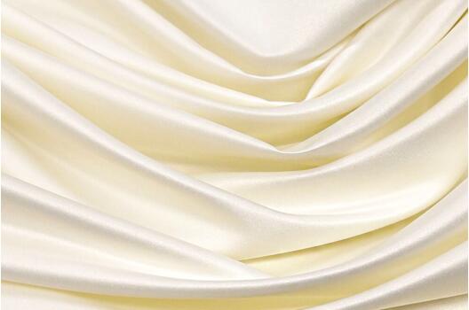 Свадебный сатин матовый AKSOY, экрю, 160 см, Турция