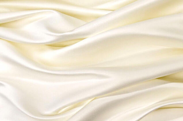 Свадебный сатин матовый AKSOY, экрю, 160 см, Турция 1