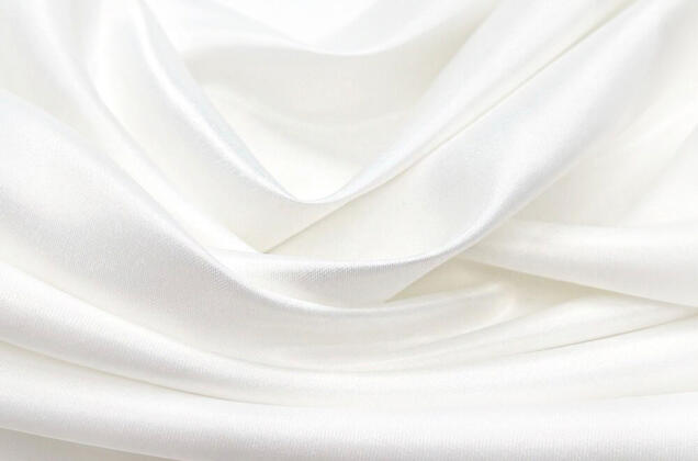 Свадебный сатин матовый AKSOY, молоко, 320 см, Турция 4