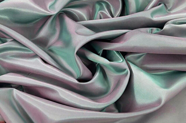 Подкладочная ткань с вискозой (S009/1265), рубчик розовый/полынь