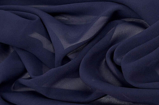 Шифон light, темно-синий