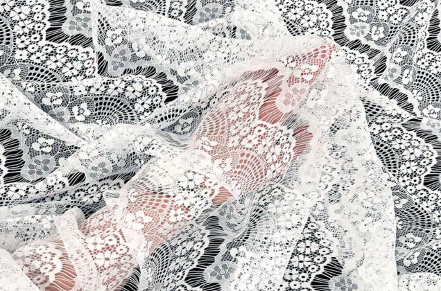 Гипюр Реснички, белый