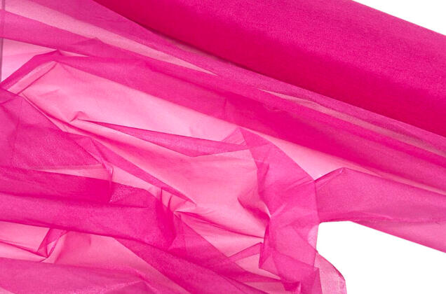 Органза металлик, маджента