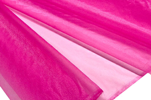 Органза металлик, маджента 3