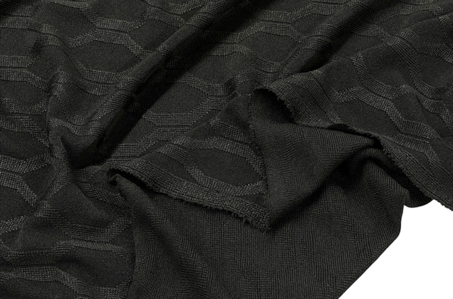 Трикотажное полотно, черное 4