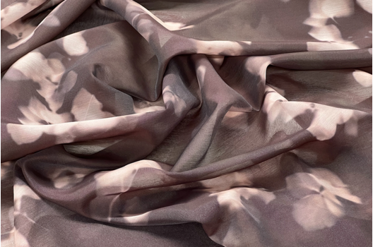 Блузочно-плательная ткань, лиоцелл, коричневая