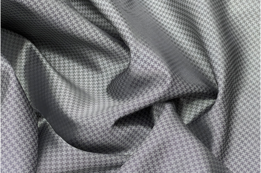 Подкладка жаккардовая, Гусиная лапка на сером