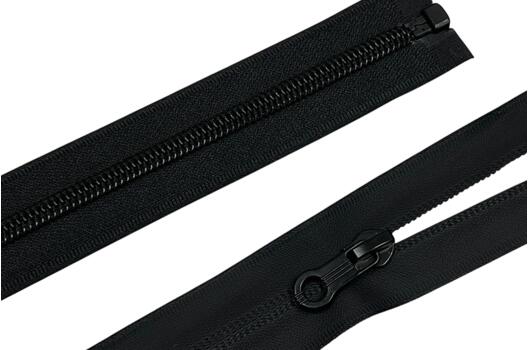 Молния спиральная MaxZipper водонепроницаемая черная, тип 7, разъемная, 80 см