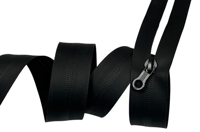 Молния спиральная MaxZipper водонепроницаемая черная, тип 7, разъемная, 80 см 1