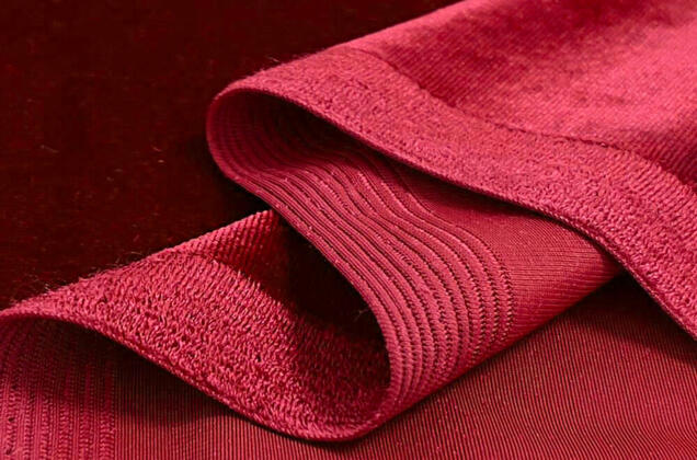 Бархат стрейч, красный, арт. 14 2