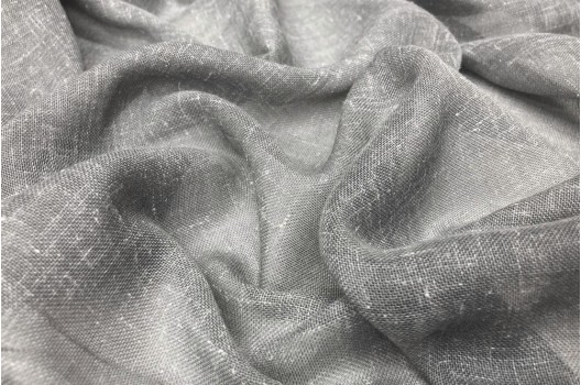 Тюль серии Siena с утяжелителем, серый, 300 см, Турция