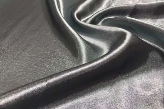 Креп-сатин, темное серебро (ОСТАТОК)
