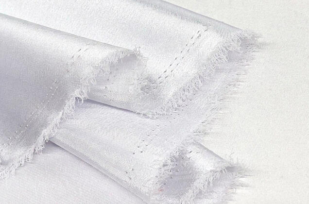 Креп-сатин, белый 2