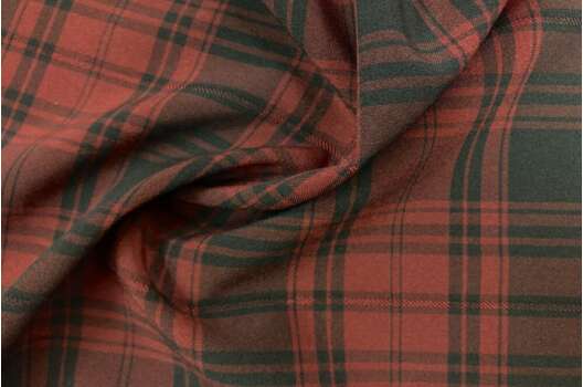 Костюмная ткань Пикачу, черно-кирпичная клетка