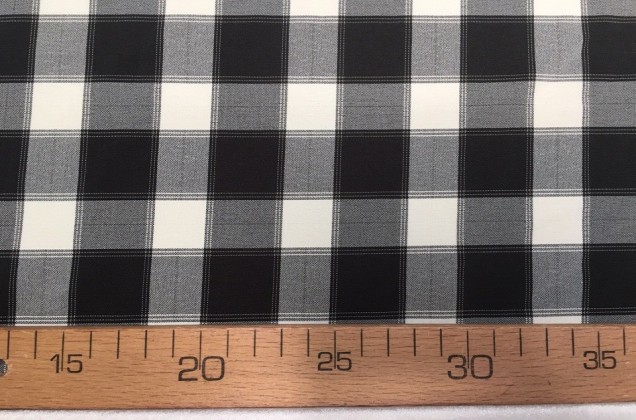 Костюмная ткань Пикачу, черно-белые квадраты 2