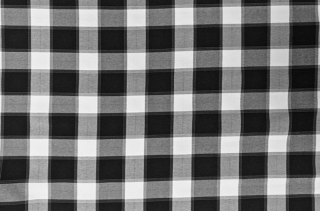Костюмная ткань Пикачу, черно-белые квадраты 3
