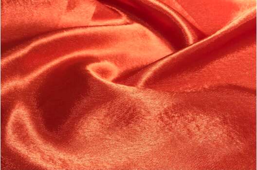 Креп-сатин, оранжево-красный