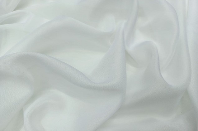 Креп вуаль, белый, с утяжелителем, 305 см, Турция 1