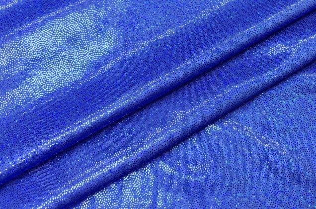 Голограмма диско синий, мелкий рисунок 1