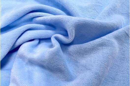 Велюр-хлопок голубой, Турция