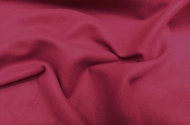 Пальтовый кашемир, рубиново-красный 1